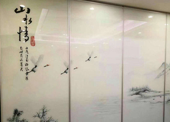 Exquisite Appearance Digital Printing On Glass Size Custom For Home Decoration
